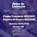 Aviso de Licitação 