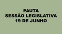 Pauta Sessão 19 de junho