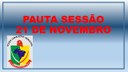 Pauta Sessão/21 de Novembro