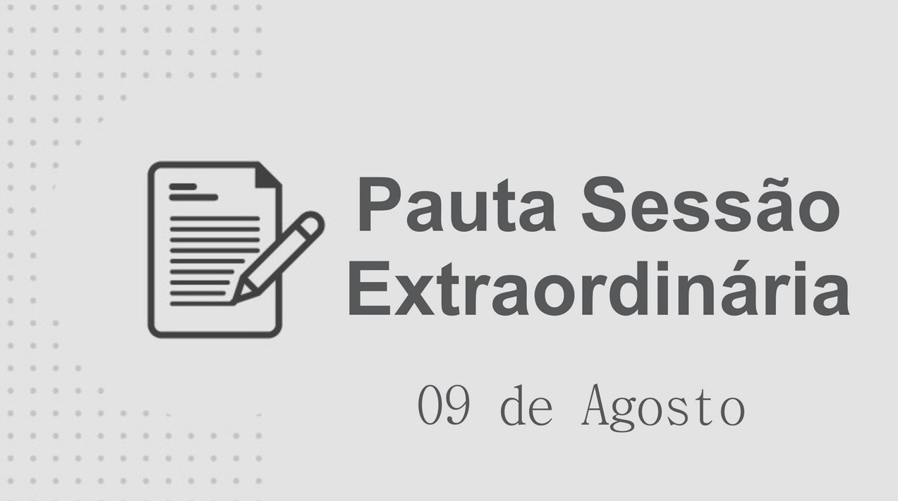 Pauta Sessão Extraordinária