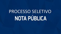 Processo seletivo terá  inscrições a partir do dia 05/12