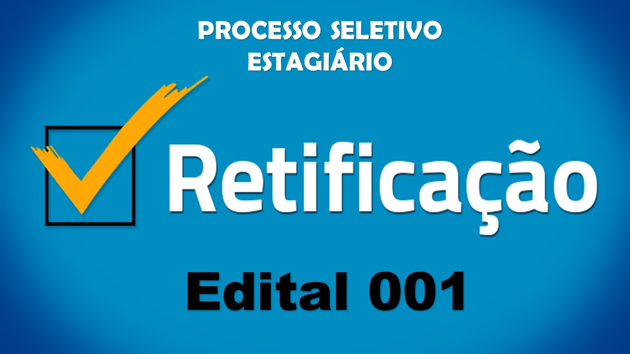 Retificação Processo Seletivo